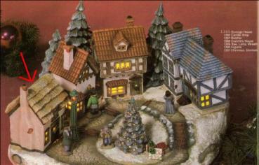Haus für Weihnachtsdorf "Cratchit House Dickens Village"  (Herrn Dickens Haus)