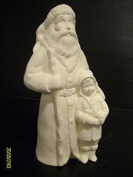 Weihnachtsmann mit Kind